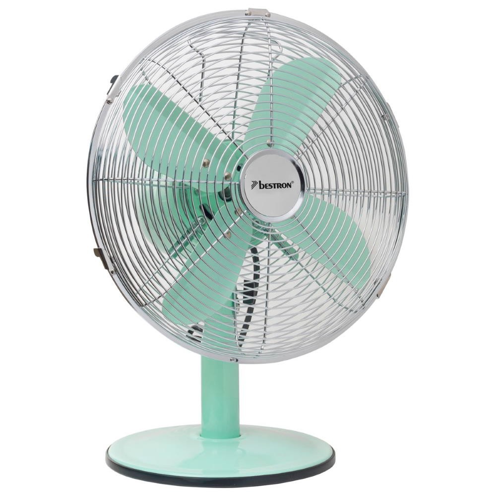 Bestron DFT35M Retro Table Top Fan Mint 35cm 35 Watt